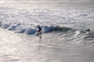 Surfer at Whitesands St Davids