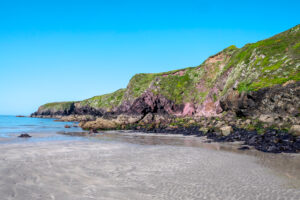 Caerfai Bay from the sand