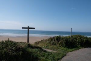 Start of the Coast Path at Newgale